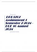 DPR3702 Assignment 1 Semester 2 2024 - DUE 16 August 2024