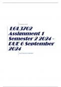 LGL3702 Assignment 1 Semester 2 2024 - DUE 6 September 2024