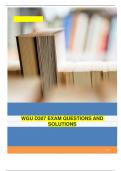 WGU D307 EXAM QUESTIONS AND SOLUTIONS