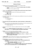 Dilutions and Titrations