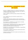 CAP MITCHELL LEADERSHIP STUDY SET EXAM 