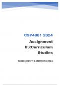 CSP4801 ASSIGNMENT 3 ANSWERS 2024