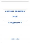 CSP2601 ASSIGNMENT 5 ANSWERS 2024