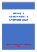 HED4813 ASSIGNMENT 2 ANSWERS 2024