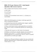 BIOL 251 Exam 1 Review (CSN - Josh Stomel) Questions with Correct Answers