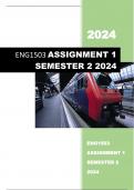 ENG1503 ASSIGNMENT 1 SEMESTER 2 ANSWERS 2024