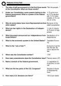 ALABAMA CIVICS TEST 2024 QUESTIONS AND CORRECT DETAILED ANSWERS (VERIFIED ANSWERS)