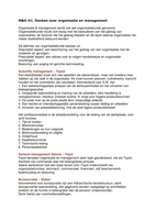 Organisatie & Management samenvatting  H1-H10 