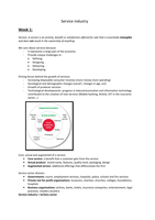 Service industry Y1Q2 IBMS