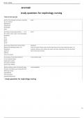   Jeremiah   study questions for nephrology nursing  Terms in this set (26)  which of the following hormones is secreted by the kidney? aldosterone angiotensin somatostatin renin	renin the kidneys receive approximately	% of the cardiac output under normal