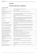   Jeremiah  Crossfit, Crossfit level 1 certification  Terms in this set (180)  What is Crossfit?	constantly varied, high-intensity, functional movement What is power?	the time rate of doing work What is the most important characteristic of functional move