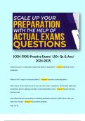 (CON 3900) Practice Exam/ 150+ Qs & Ans/ .  