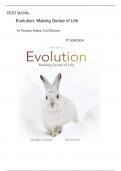 Test Bank-  Evolution: Making Sense of Life  3rd Edition (  Carl Zimmer, 2023) ,Latest Edition|| All Chapters