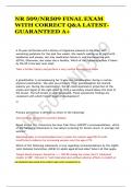 NR 509/NR509 FINAL EXAM WITH CORRECT Q&A LATEST-GUARANTEED A+