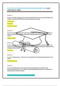 ATI CRITICAL ALTERATIONS IN GAS EXCHANGE ASSESSMENT EXAM (Q&A) LATEST 2024 A+ SCORE