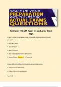 Midterm NU 665 Exam Qs and Ans/ 2024-2025. 