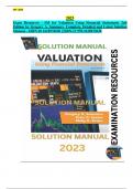 Exam Resources - SM  for Valuation Using Financial Statements 2nd Edition. Complete, Detailed and Latest Version.