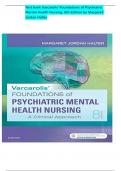 Test Bank - Varcarolis' Foundations of Psychiatric Mental Health Nursing 8th Edition Margaret Jordan Halter complete coverage