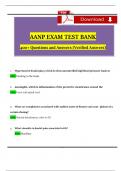 AANP Exam Test Bank with 400+ Test Questions and Revised Answers (2024 / 2025) 100% Guarantee Pass