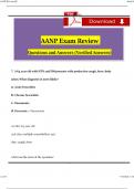 AANP Exam Review Questions and Revised Rationalized Answers  (2024 / 2025) 100% Guarantee Pass