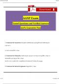 AANP Exam Study Guide Questions and Revised Answers (2024 / 2025) 100% Guarantee Pass