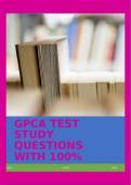 GPCA TEST STUDY QUESTIONS WITH 100% CORRECT ANSWERS!!