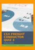 CSX FREIGHT CONDUCTOR QUIZ 3