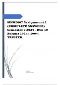 MNO2607 Assignment 2 (COMPLETE ANSWERS) Semester 2 2024 - DUE 19 August 2024 Course Safety Management Systems (MNO2607) Institution University Of South Africa (Unisa) Book Risk-based, Management-led, Audit-driven, Safety Management Systems