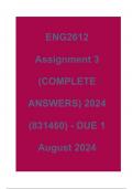 ENG2612 Assignment 3 (COMPLETE ANSWERS) 2024 (831460) - DUE 1 August 2024