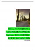 MNG3701 Assignment 2 (COMPLETE ANSWERS) Semester 2 2024 (620712) - DUE 16 September 2024