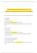 NNAAP Nurse Aide Practice Actual Exam 1 All Questions Included with verified Satisfied Solution