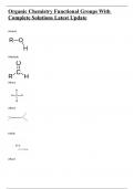 Organic Chemistry Functional Groups With Complete Solutions Latest Update