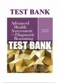 TEST BANK For Advanced Health Assessment and Diagnostic Reasoning, 4th Edition by Jacqueline Rhoads, Verified Chapters 1 - 18, Complete Newest Version