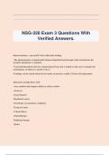 NSG-320 Exam 3 Questions With Verified Answers.