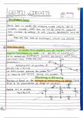 Class 12 physics notes on electrical circuits cover the principles and concepts related to the flow of electric current in various circuit configurations. Key topics include Ohm's Law, Kirchhoff's Laws, series and parallel circuits, resistors, capac