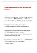 SNHD AEMT exam 2024 with 100% correct  answers For pediatric drowning pt after ventilation management and c  spine you should... - ANSWERE: give O2 15 L nrb A: give albuterol 2.5 in 3.0 ml SVN repeat until improvement For pediatric dystonic reaction you s