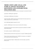 MEDICATION AIDE LEGAL AND ETHICAL ISSUES CHAPTER #1 QUESTIONS AND ANSWERS WITH SOLUTIONS 2024