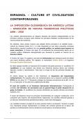 Cours d'Espagnol - Culture et civilisation contemporaines - en Espagnol - LEA