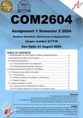 COM2604 Assignment 1 (COMPLETE ANSWERS) Semester 2 2024 (817738) - DUE 21 August 2024