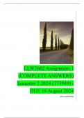 LLW2602 Assignment 1 (COMPLETE ANSWERS) Semester 2 2024 (773949) - DUE 16 August 2024