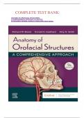 COMPLETE TEST BANK:  ANATOMY OF OROFACIAL STRUCTURES: A COMPREHENSIVE APPROACH 9TH EDITION BY RICHARD W BRAND, DONALD E ISSELHARD latest Update. 