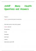 AANP Mens Health Questions and Answers