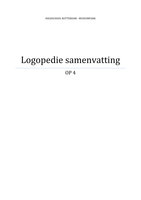 Samenvatting - Logopedie