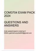 COM3704 Exam pack 2024(Questions and answers)