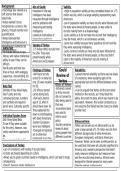 OCR AS Psychology Gould summary sheet