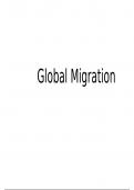 OCR Geography A-Level - Global Migration Summary notes 