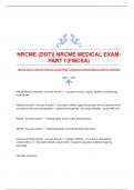 NRCME (DOT)| NRCME MEDICAL EXAM: PART I (FMCSA)|GUARANTEED ACCURATE ANSWERS