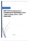 INF3708 Assignment 3 (COMPLETE ANSWERS) 2024 - DUE 29 July 2024 Course Software Project Management (INF3708) Institution University Of South Africa (Unisa) Book Software Project Management