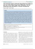 The Potential Impact of Density Dependent Fecundity on the Use of the Faecal Egg Count Reduction Test for Detecting Drug Resistance in Human Hookworms