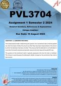 PVL3704 Assignment 1 (COMPLETE ANSWERS) Semester 2 2024 - DUE 15 August 2024